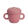 Silicone Snack Cup – Portable Food Storage Box for Toddlers, Kids Snack Container with Lid, Children Snack Storage Cup