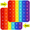 2-in-1 Pop Fidget Toy – Front Letters and Back Numbers, Push Bubble Sensory Math Learning Toy for Kids
