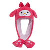 MINISO Cute Bunny Ear Plush Beanie - Moving Rabbit Ears Winter Knit Hat for Women & Girls, Fits 55–60 cm (21.7–23.6 in)