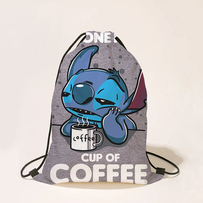 Disney Stitch Cartoon Drawstring Bag for Boys and Girls | Party Gifts, Birthday Decorations, and Backpack - Kidzy Market