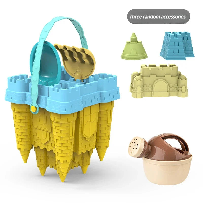 Beach Castle Bucket Sand Play Set With Scoop — Summer Sand Toy For Kids