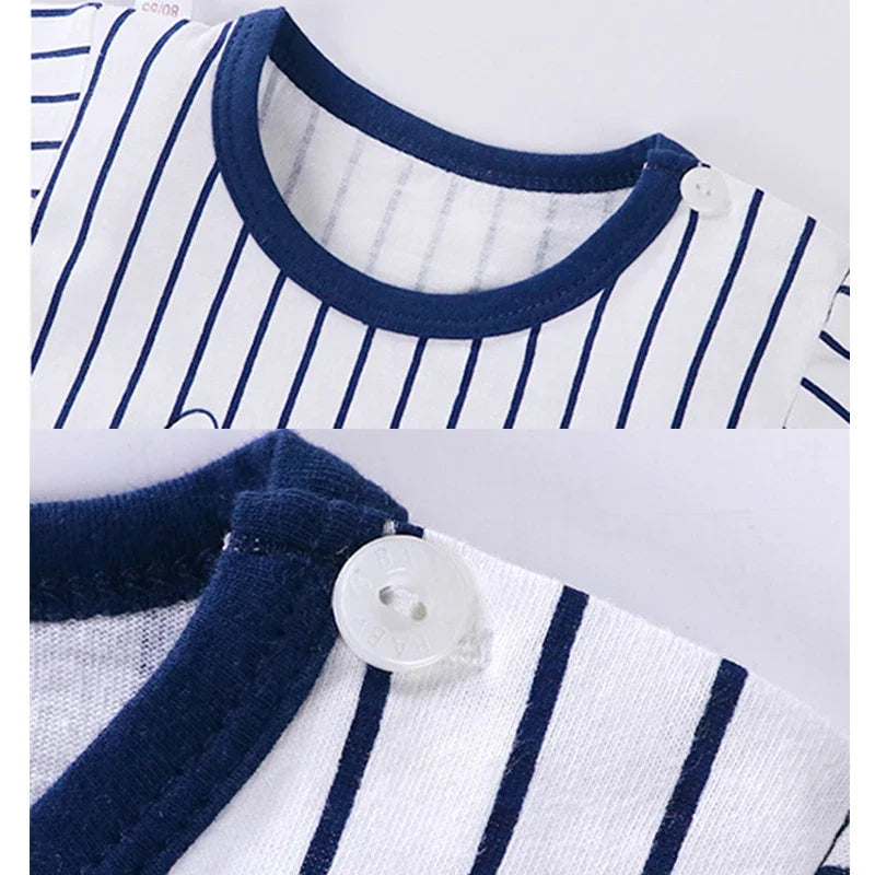 Summer Baby Clothes Set – Casual Baby Boy Clothing Set with T-shirt & Shorts – Kids Unisex Short Sleeve Sports Outfit – Infant Baby Girl Clothes
