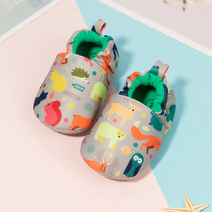 Baby Unisex Cotton Shoes – Cute Animal Bee Anti-Slip Soft Bottom First Walkers for Boys & Girls, Newborn Toddler Crib Shoes
