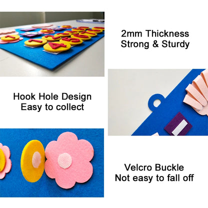 Toddler Montessori Felt Finger Numbers Math Toy – Children Counting Early Education Learning Game