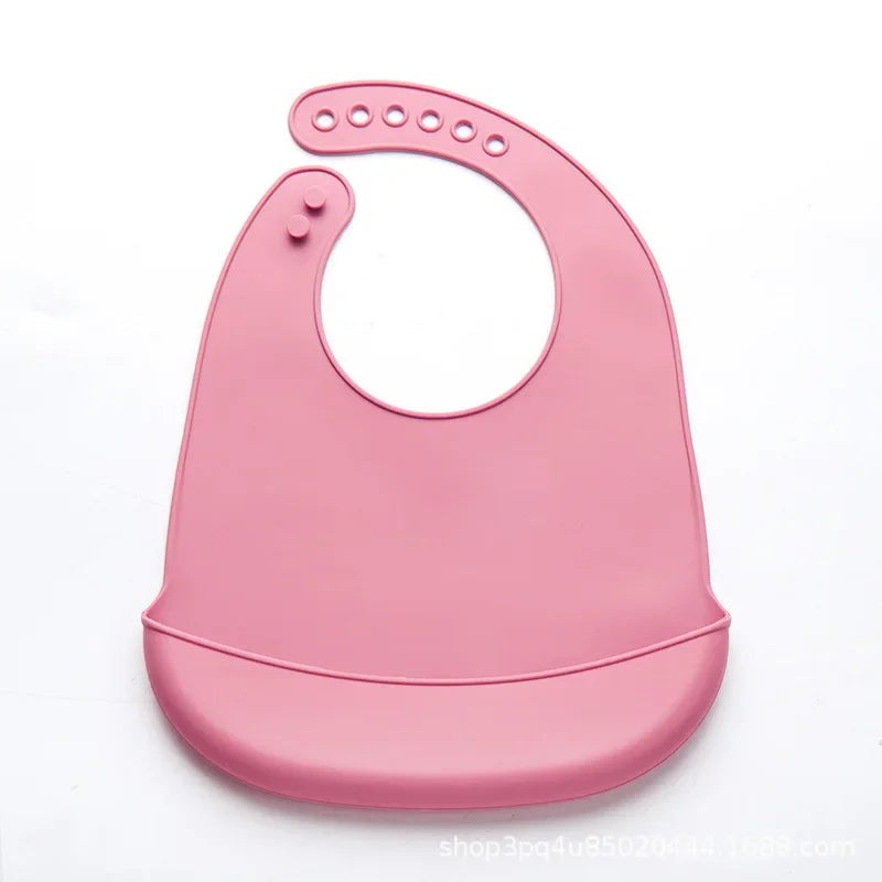 Adjustable Baby Bibs | Waterproof Soft Edible Silicone Newborn Drooling Towel | BPA-Free Saliva Dripping Scarf for Babies & Children - Kidzy Market