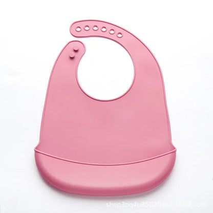 Adjustable Baby Bibs | Waterproof Soft Edible Silicone Newborn Drooling Towel | BPA-Free Saliva Dripping Scarf for Babies & Children - Kidzy Market