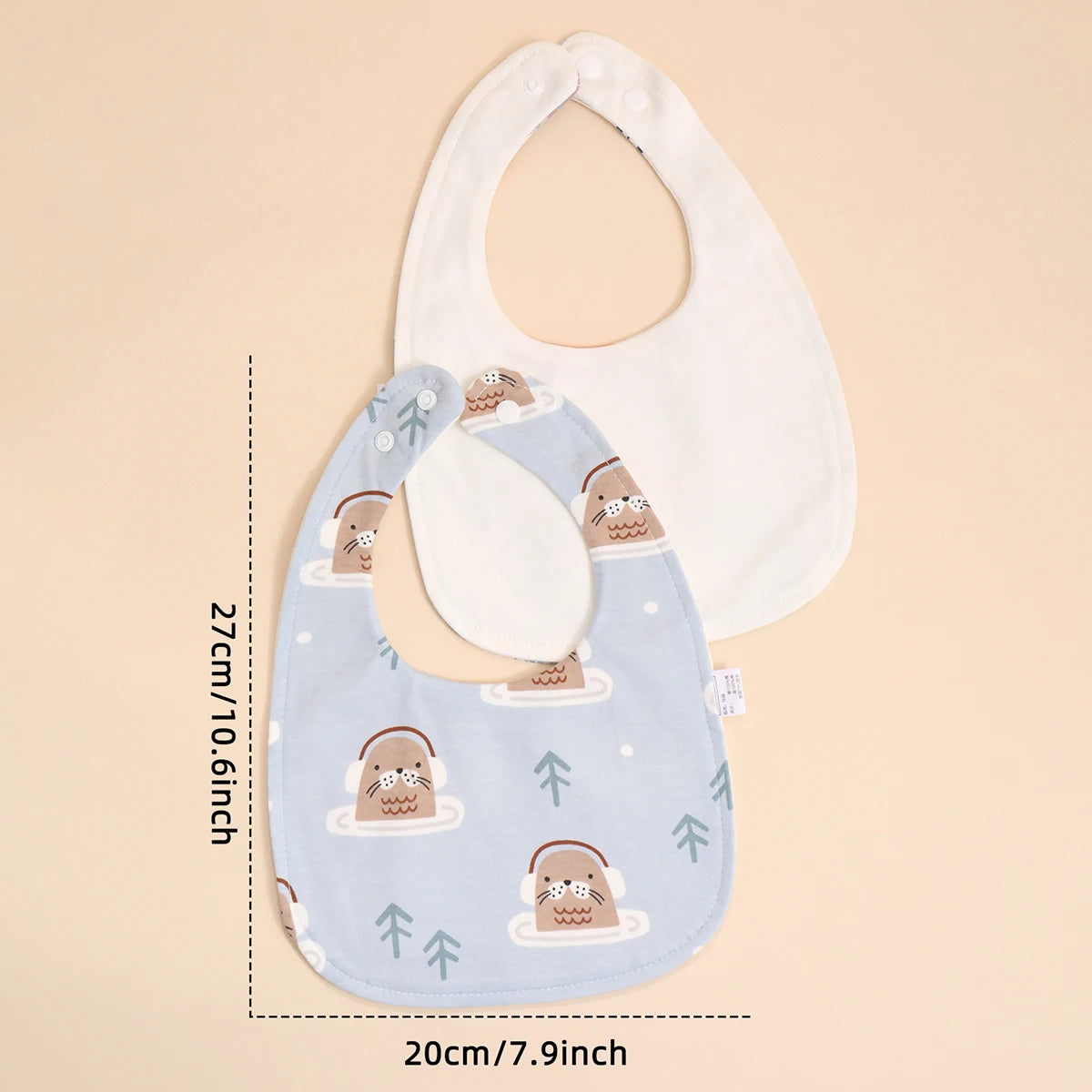 4pcs Soft Cotton Baby Bibs – Adjustable Bandana Burp Cloths for Newborns & Toddlers - Kidzy Market