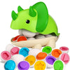 Matching Eggs Toys for Toddlers – Montessori Color and Shape Sorter, Easter Egg Educational Learning Game for Kids Aged 1-3 Years
