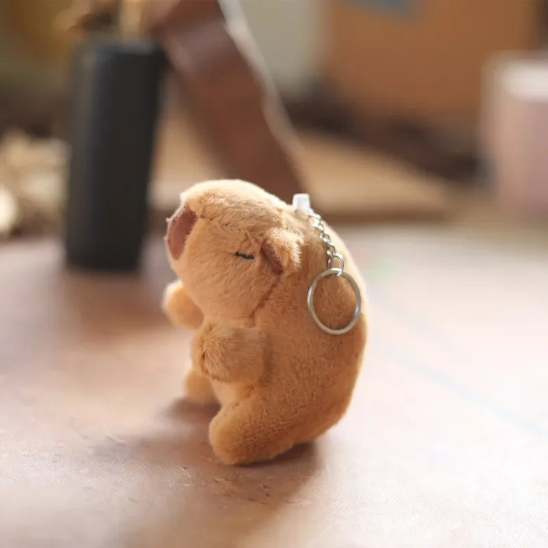 1-20PCS Spit Bubble Capybara Plush Keychain, Water Guinea Pig Backpack and Car Charm