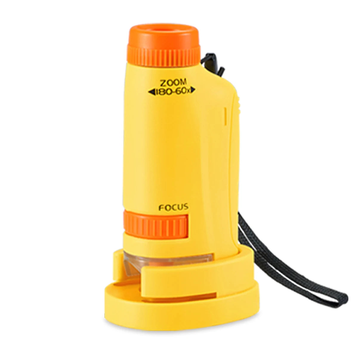Pocket Microscope for Kids - Handheld Mini STEM Science Toy with LED Light and Specimen, Gift for Little Scientists