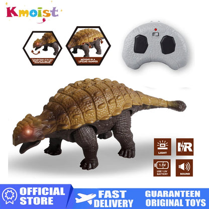 RC Ankylosaurus Dinosaur Toy – Remote Control Simulation Puzzle Model for Kids