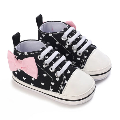 Spring and Autumn Women's Baby Casual Sports Shoes Soft Sole Anti-Slip Indoor and Outdoor First Step Walking Shoes