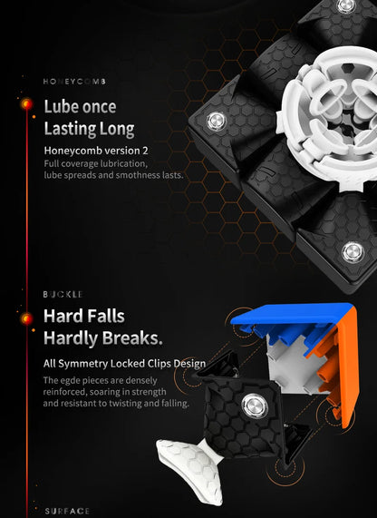 GAN 356 M 3x3x3 Magnetic Magic Speed Cube, Stickerless, GAN 356M Professional Fidget Toy, GAN 356 M Lite Cubo Magico Puzzle