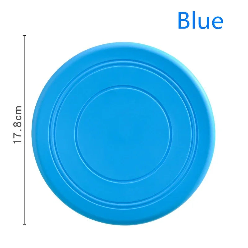 Silicone Flying Frisbee Dog Toy - Interactive Chew & Training Toy for Puppies & Dogs, 7 in (17.8 cm) - 1-Pack