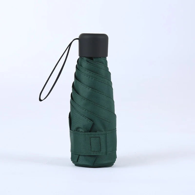 Mini Ultralight 5-Fold Pocket Travel Umbrella - Windproof, Compact Folding Umbrella with UV Protection for Men & Women