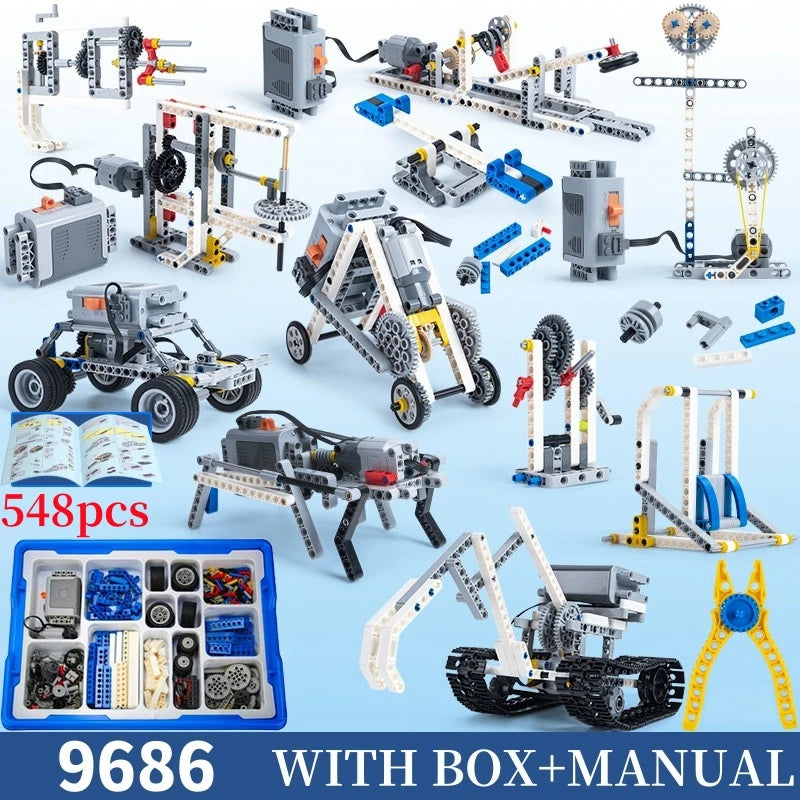 STEM 9686 Technical DIY Building Blocks Kit – Educational Programming Toy for Kids