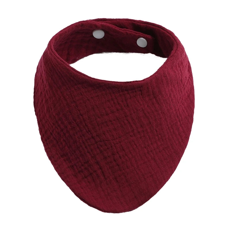 Organic Cotton Baby Bibs | Muslin Scarf Bandana Burp Cloth for Boys & Girls | Absorbent Triangle Gauze Feeding Bibs - Kidzy Market