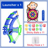 Montessori Sticky Ball Dartboard Slingshot Target – Kids Indoor & Outdoor Catapult Throwing Game
