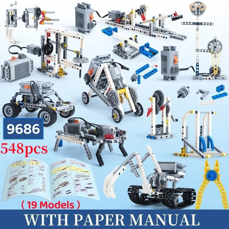 STEM 9686 Technical DIY Building Blocks Kit – Educational Programming Toy for Kids