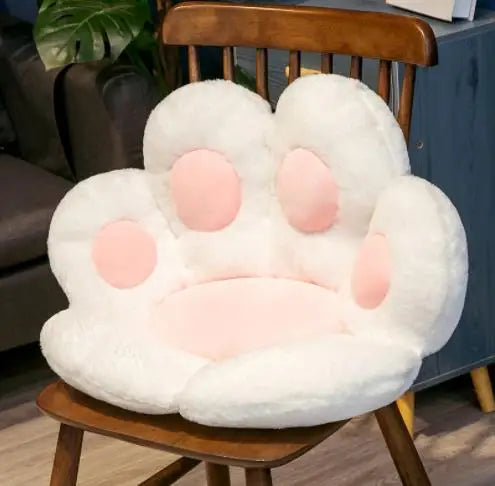 Kawaii Cat Paw Plush Toy Floor Cushion 70 x 60 cm (27.6 x 23.6 in) Cute Soft Stuffed Chair Sofa Butt Pad for Home Office
