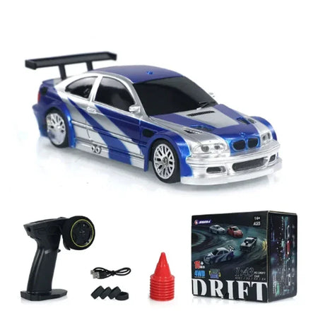 2.4G RC Drift Car 1:43 with 4WD High-Speed Four-Wheel Drive