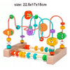Montessori Wooden Bead Maze and Abacus – Early Math Toy for Toddlers Ages 1–3
