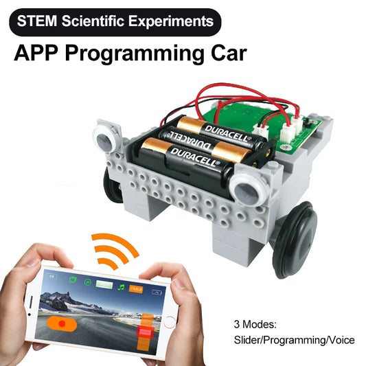 APP Intelligent Programming Automotive Robot, Remote Control Puzzle Toy for STEAM Education & Physical Science Experiments