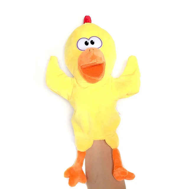 Soft Plush Horse Hand and Finger Puppet, Cartoon Toy for Kids Party Decoration