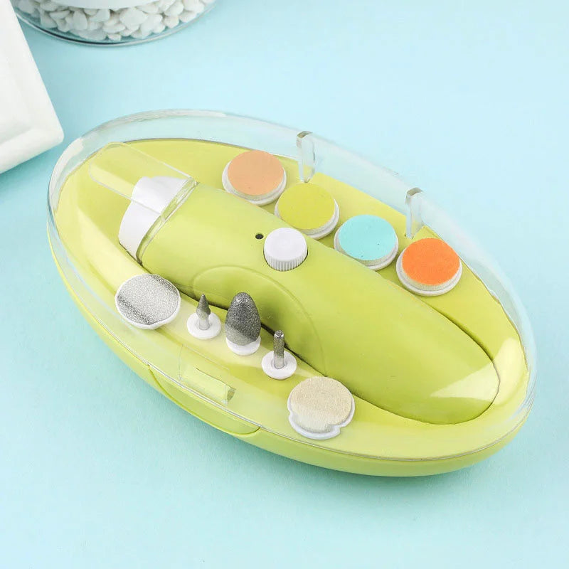 Upgrade Baby Nail Trimmer 9-in-1 – Safe Electric Nail File Kit for Infants, Rechargeable Toes & Fingernail Clipper, Baby Care Utensils