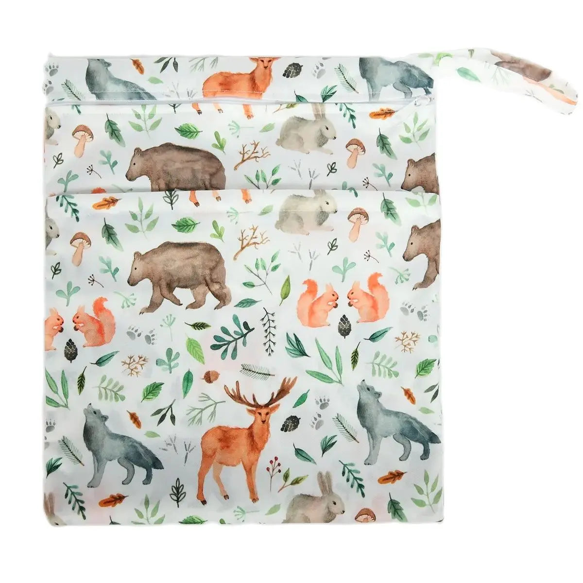 [Sigzagor] Waterproof Wet Dry Bag – Reusable Baby Diaper & Nappy Storage with Two Zippers (36cm x 29cm | 14.2in x 11.4in) - Kidzy Market