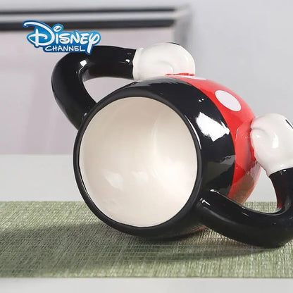 Disney Mickey & Minnie Ceramic Mug — Cartoon Pen Holder & Kids Drinking Cup, Desk Organizer Gift