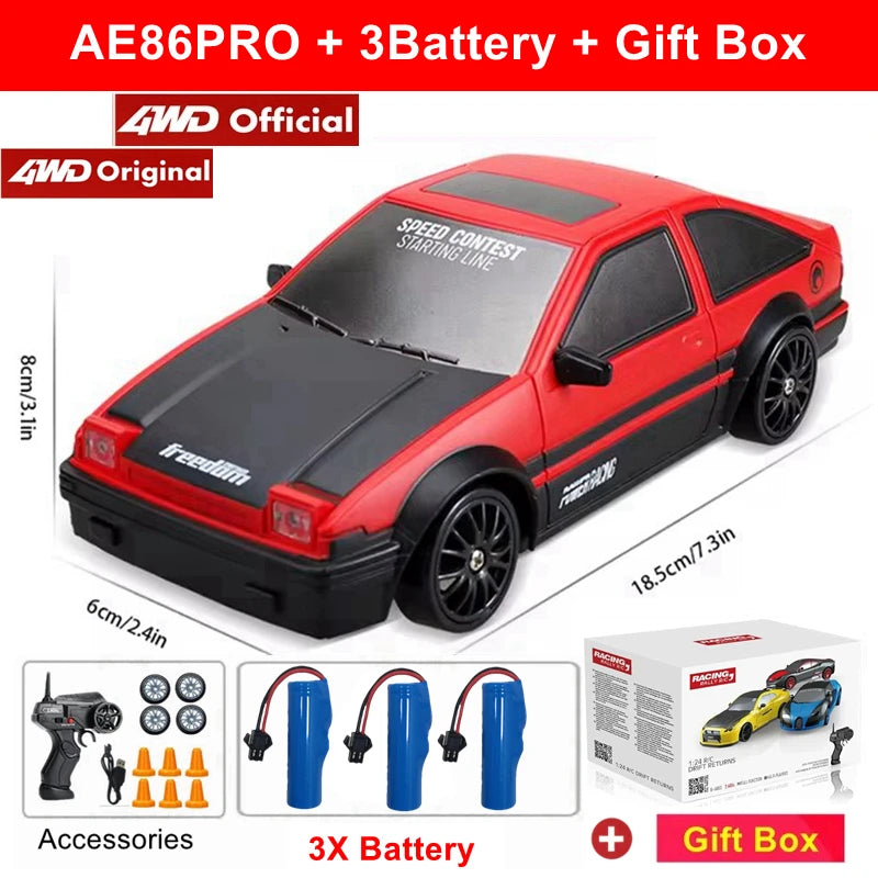 4WD RC Drift Car GTRPRO AE86PRO Model 4x4 Racing RTR Remote Control Truck