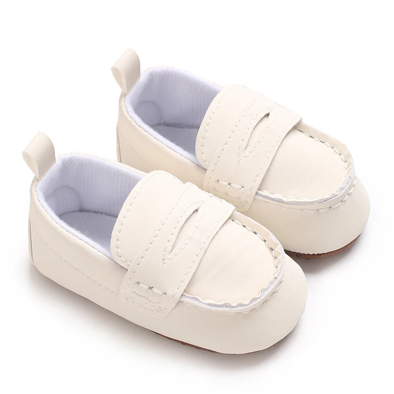 Solid Color Baby Casual Soft Soled Walking Shoes 0-1 Year Old Infants Toddlers Bean Shoes Forefoot Shoes