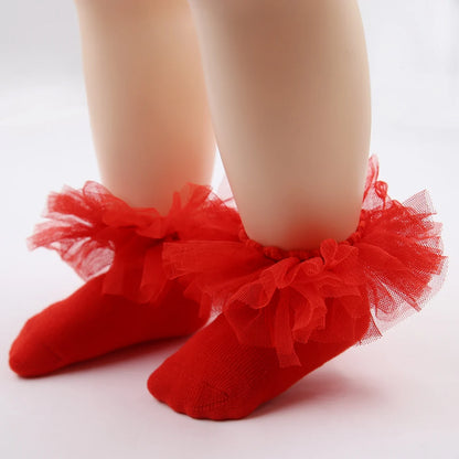 0-24M New Summer Thin Korean Lace Princess Baby Socks | Comfortable, Elastic, Soft & Breathable Leg Tights for Girls