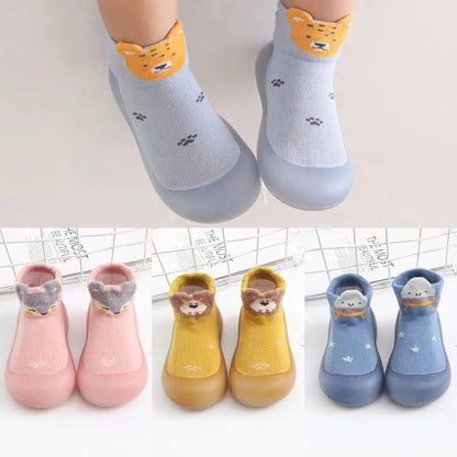 Cute and Comfy Cotton Newborn Baby First Walkers – Soft-Soled Indoor Casual Shoes, Breathable and Non-Slip Baby Shoes