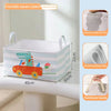 Folding Linen Storage Basket with Handles – Fabric Laundry & Toy Organizer for Closet, Bedroom & Office (Multiple Sizes: 35×40 cm / 13.8×15.7 in; 40×28×24 cm / 15.7×11.0×9.4 in; 40×30×40 cm / 15.7×11.8×15.7 in)