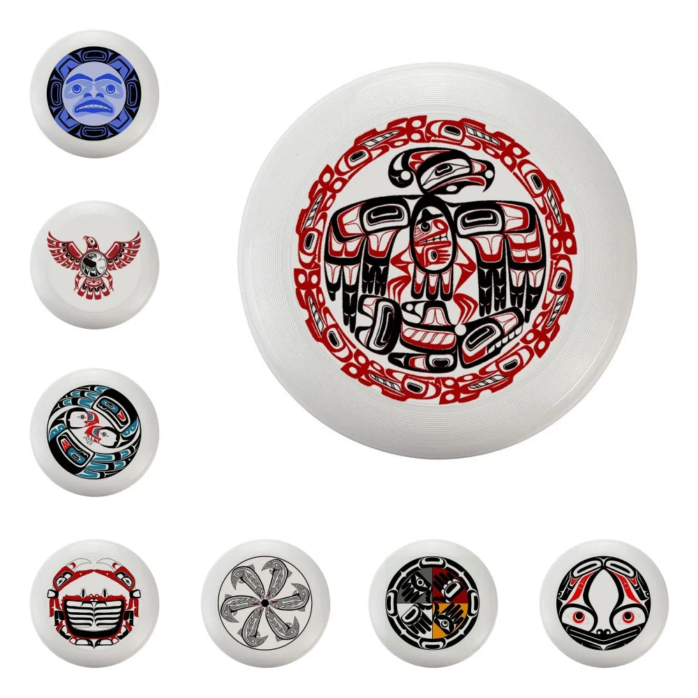 Flying Disc Frisbee - 200mm (7.9 in) & 275mm (10.8 in) Portable Flying Saucer for Outdoor Sports, Kids & Adults