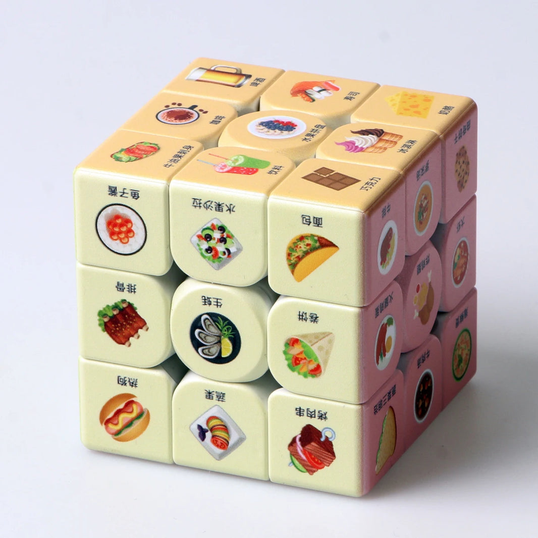 Magic Cube 3x3x3, Cartoon Alien Dollar Graffiti UV, Fun Stress Relief Puzzle, Professional Smooth Speed Game, Children's Toy Gift