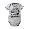 Pure Cotton “I Love Mom” & “I Love Dad” Newborn Rompers - Matching Baby Bodysuits for Twins, Summer Clothes for 0-24 Months