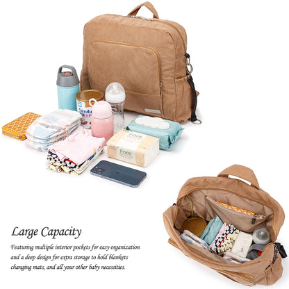 Soboba Corduroy Diaper Backpack – Large Capacity & Multi-Functional for Moms - Kidzy Market