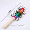 1pc Colorful Rainbow Hand-Held Bell Stick – Wooden Musical Toy for Adults, KTV Party, and Kids' Game Gift