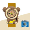 Children’s Cartoon Watch for Ages 2-14 Boys and Girls Soft Silicone Slap Bracelet Student Wristwatch
