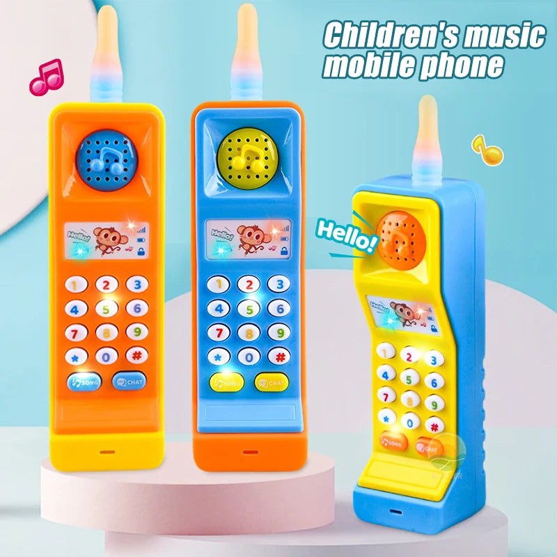 Baby Phone Toy Children’s Musical Electronic Mobile Phone with Sound Light Game Educational for Kids 18 Months Birthday Gift