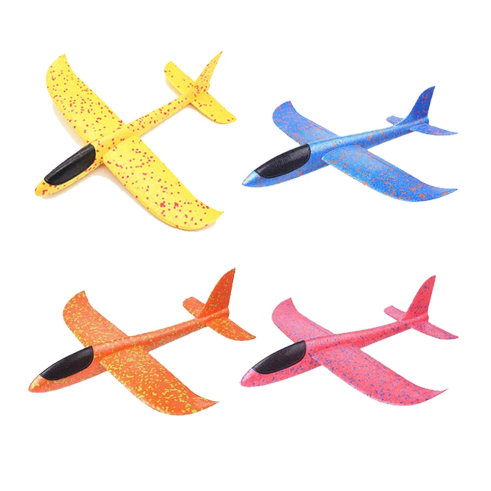 Large Foam Plane Glider 36 cm (14.17 in) and 48 cm (18.9 in) Hand Throw Airplane Outdoor Kids Toy Gift