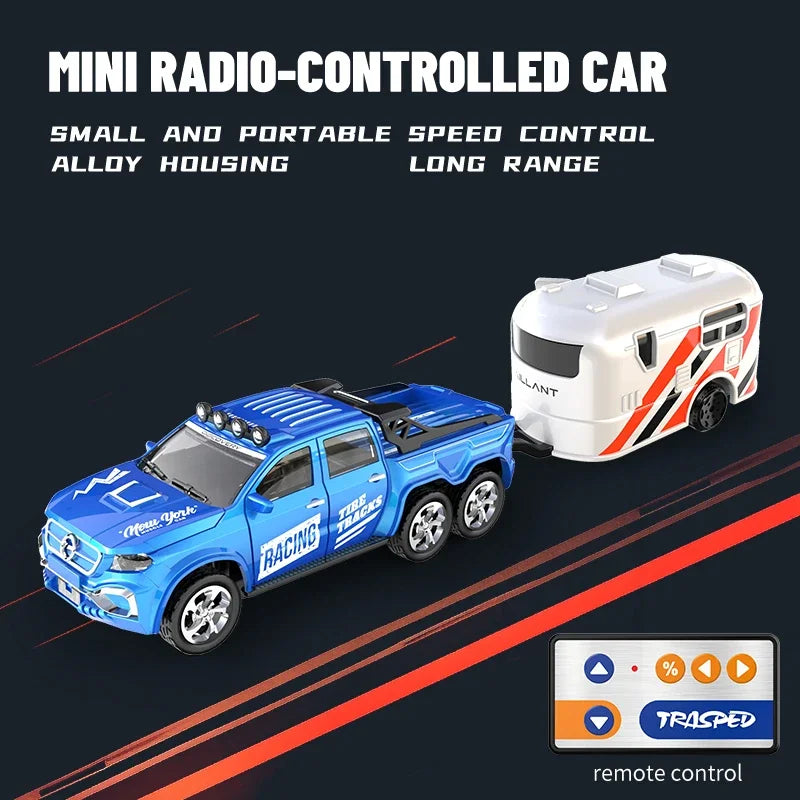 Mini 1/64 Alloy RC Car with 60-Minute Run Time