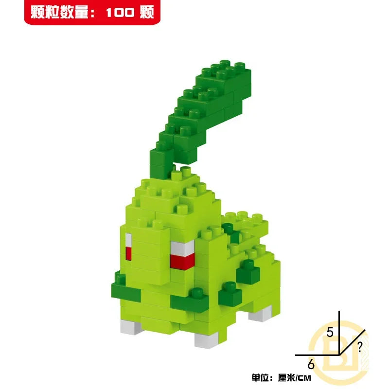 DIY Pokemon Mini Building Blocks – Pikachu, Charizard, Eevee, Mewtwo Anime Model Toys