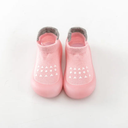 Baby Socks Shoes – Cute Cartoon Boy & Girl Infant Shoes, Soft Rubber Sole First Walker Booties for Toddlers