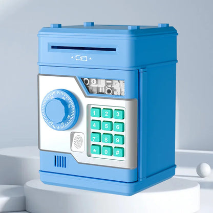 Electronic Piggy Bank with Password Safe Smart Fingerprint Automatic Banking Children's Gift Money Box