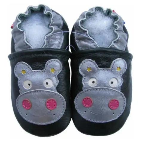 Carozoo Baby Shoes – Leather Children Slippers, Prewalker First Walking Shoes for Newborn Boys & Girls
