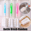 4-in-1 Bottle Cleaning Brush Set with Drying Rack, Cartoon Cactus Baby Bottle Brush Kit, Portable Pacifier & Straw Scrubber